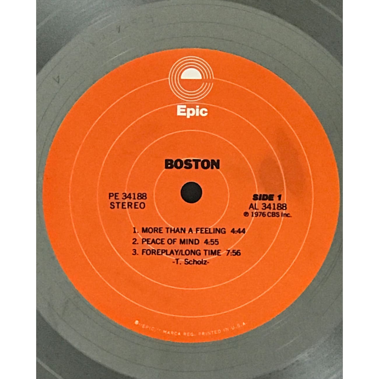 Rare Boston Debut CRIA 5x Platinum Album Award Presented to Drummer Sib Hashian - Perfect for Music Memorabilia Collectors & Rock History Displays