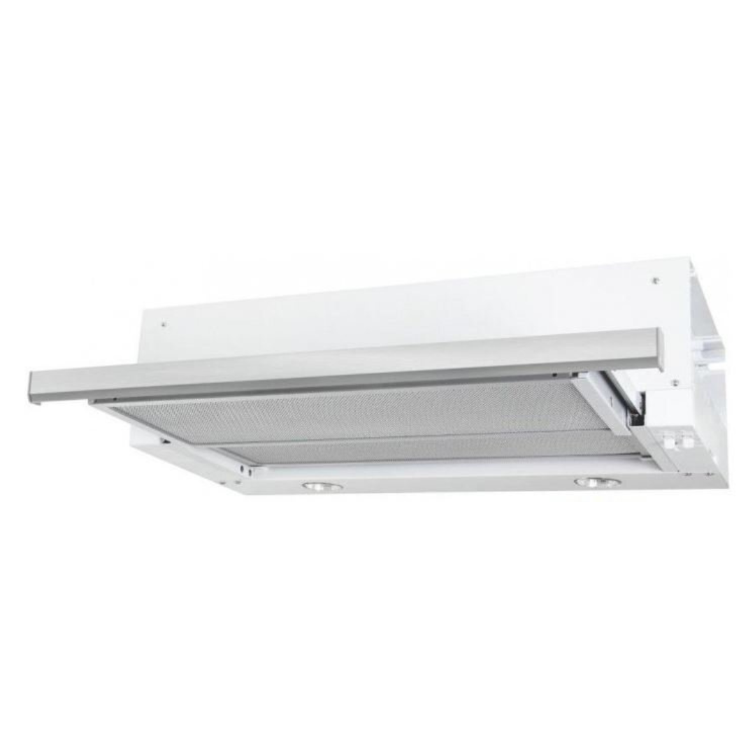 Robinhood 60cm Slide Out Range Hood RLES61SS White - Powerful Stainless Steel Kitchen Vent Hood for Smoke & Odor Removal