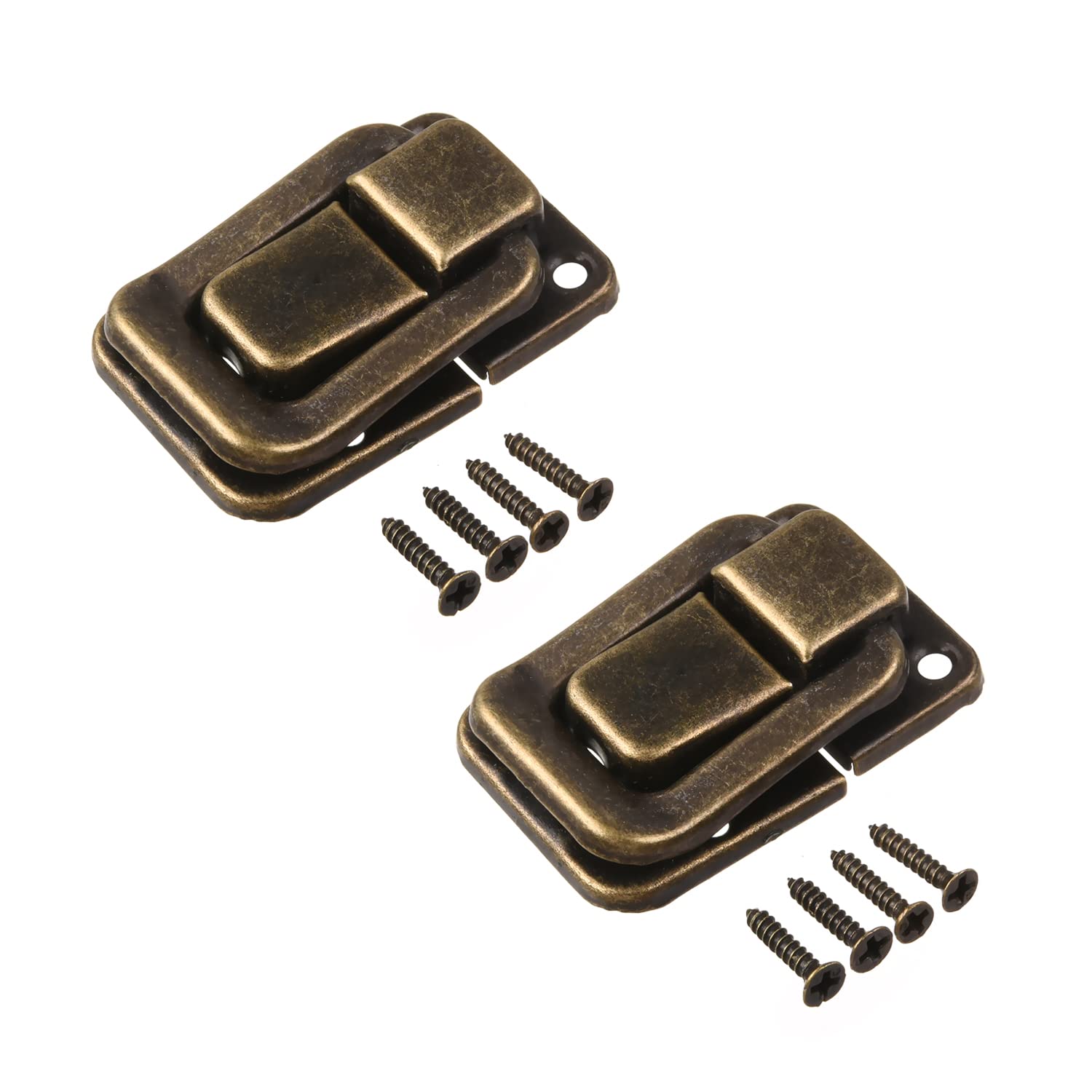 MroMax 2Pcs Vintage Bronze Toggle Catch Lock 1.5