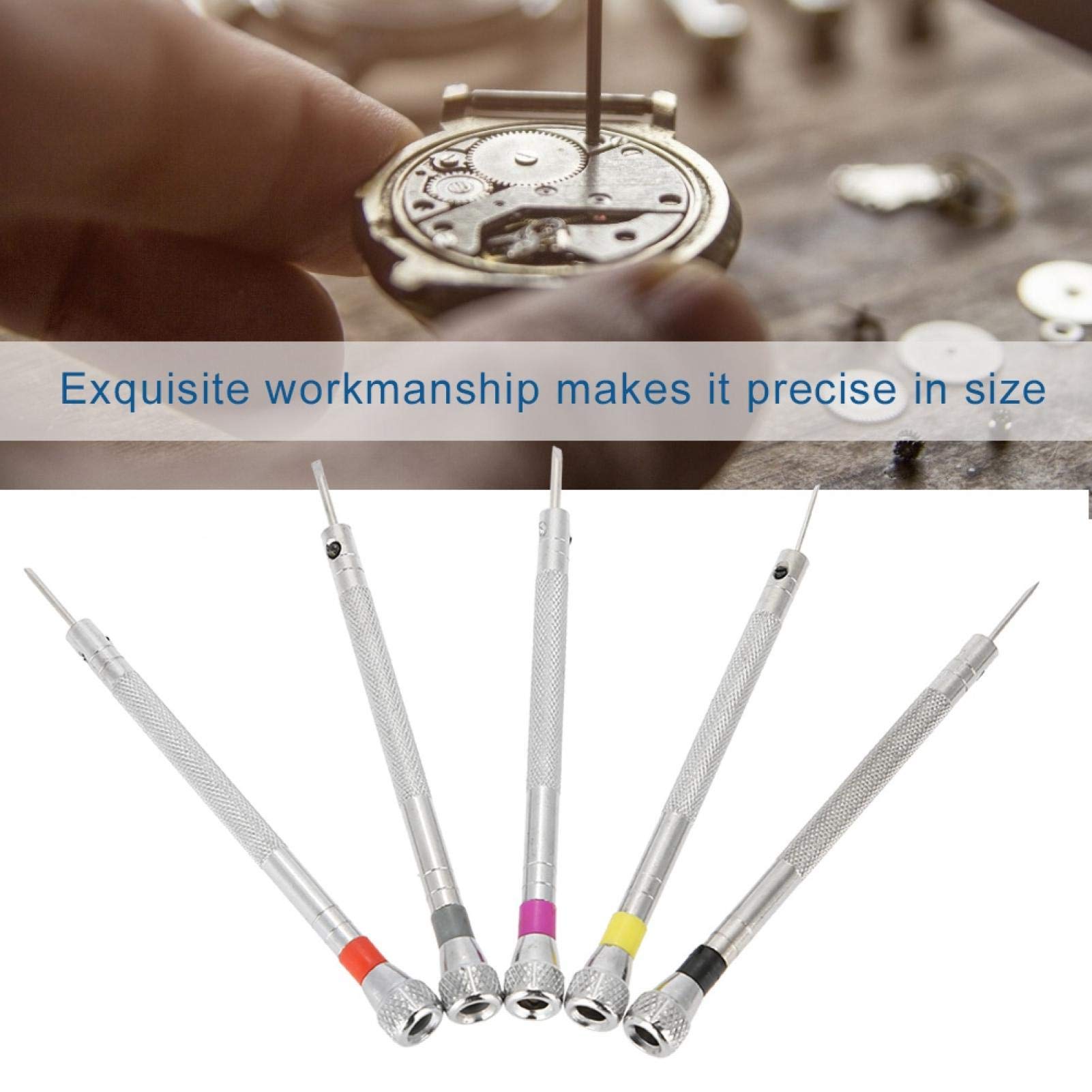Premium Jewelry Slotted Screwdriver Set - Solid & Durable Precision Tools for Watch Repair, Toy Assembly, Jewelry Making & Eyeglass Adjustment | Perfect for Watchmakers, Jewelers & DIY Enthusiasts