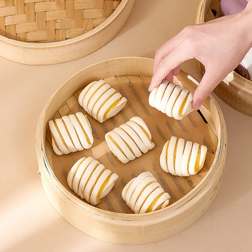 80pcs Air Fryer Paper Liners - Oil-Proof Baking & Steaming Paper Pads for Kitchen, Air Fryer, Oven & Microwave - Non-Stick Cooking & Food Prep Accessories - Perfect for Roasting, Grilling & Healthy Meal Prep
