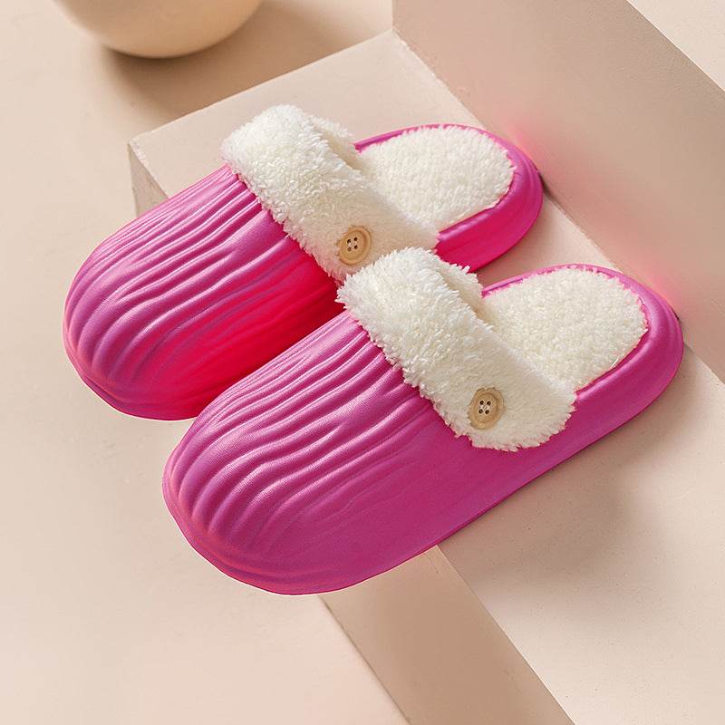 CozySwap: Warm & Comfortable Indoor Outdoor Slippers with Removable Fur Lining - Perfect for Home, Garden, and Travel Use