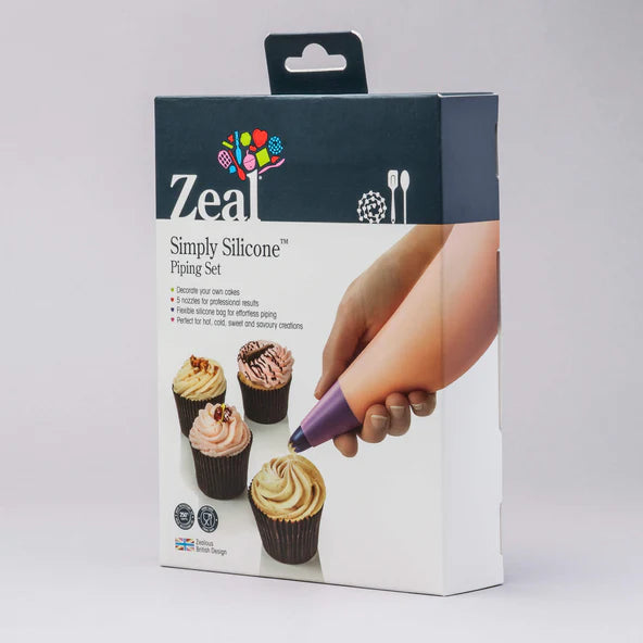 Premium Silicone Piping Set for Baking - 12 Piece Cake Decorating Kit with 6 Nozzle Tips, Icing Bags & Accessories - Perfect for Cupcakes, Cookies & Pastry Decoration - Ideal for Home Bakers & Professional Chefs