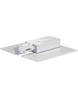 Satco TP152 WH White Finish Track End Feed Connector - Perfect for Modern Track Lighting & Ceiling Fixtures Installation