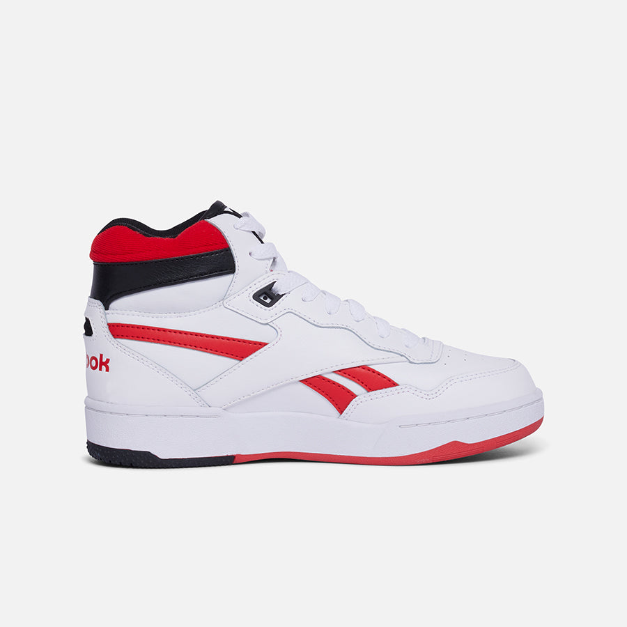 Nike Bb 4000 II Mid Big Kids Basketball Shoes - White/Vector Red/Black - Perfect for School, Training & Court Play
