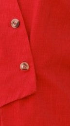 Gallia Asymmetrical Top and Shorts Set - Red | Trendy Women's Summer Outfit for Beach, Vacation & Casual Wear