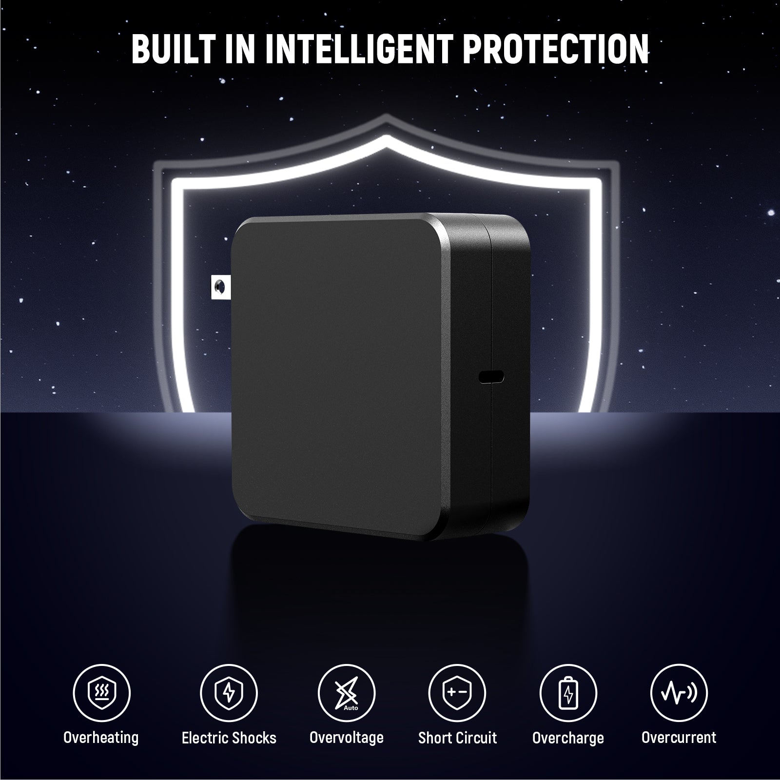 NEEWER PD 100W USB C Fast Charger with 100W USB C Cable - High Speed Charging for MacBook Pro, iPhone 15, iPad, Samsung Galaxy - Perfect for Travel, Office & Home Use