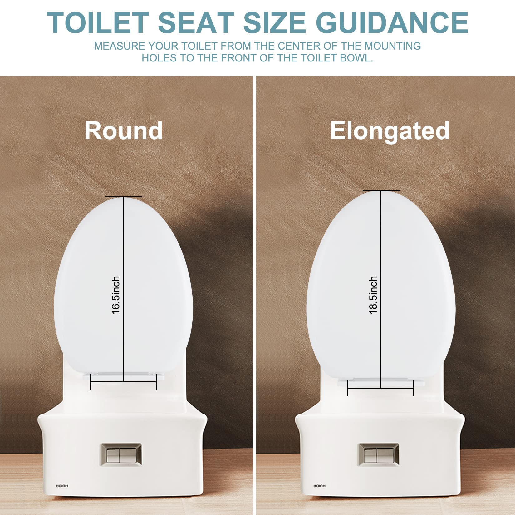 Miibox Removable Elongated Toilet Seat with Non-Slip Grip-Tight Bumpers - Slow Close Quiet Seat Cover, Quick Release Hinges for Easy Cleaning - 2 Pack White Toilet Seats for Bathroom, Home & Commercial Use
