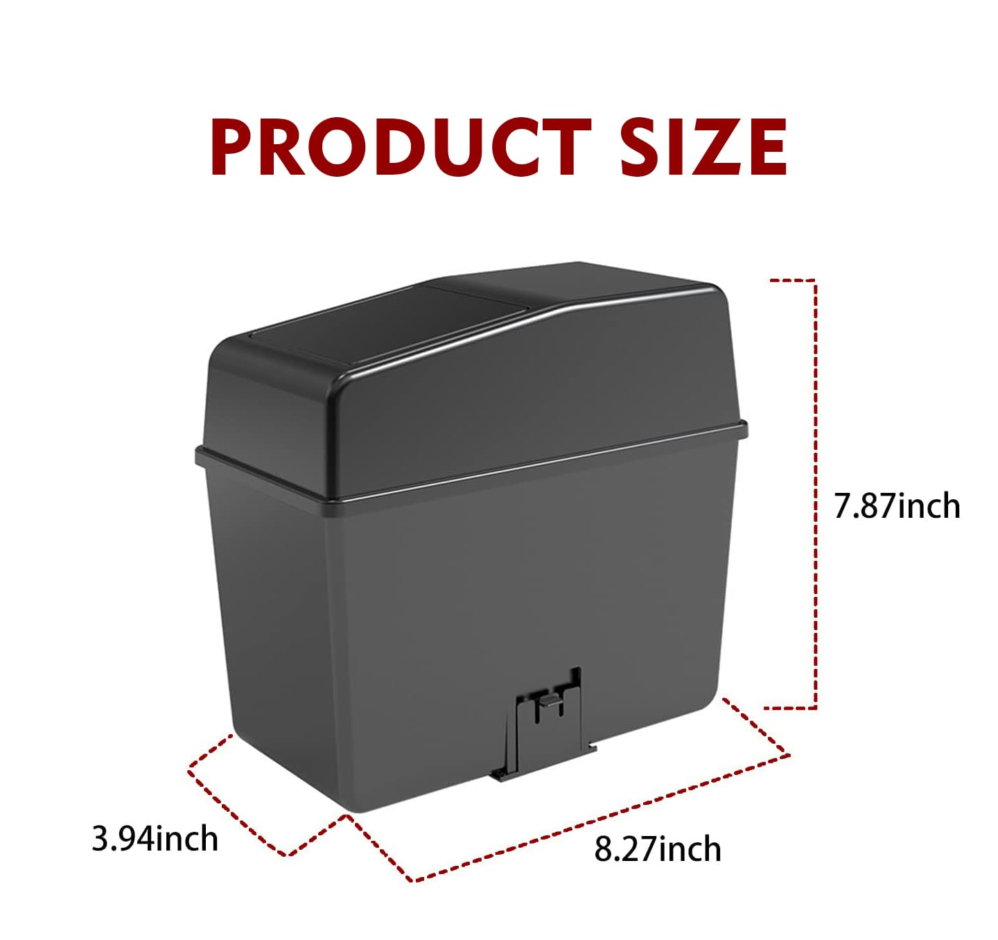 1 Pack Waterproof Car Trash Can with Lid - 8.2