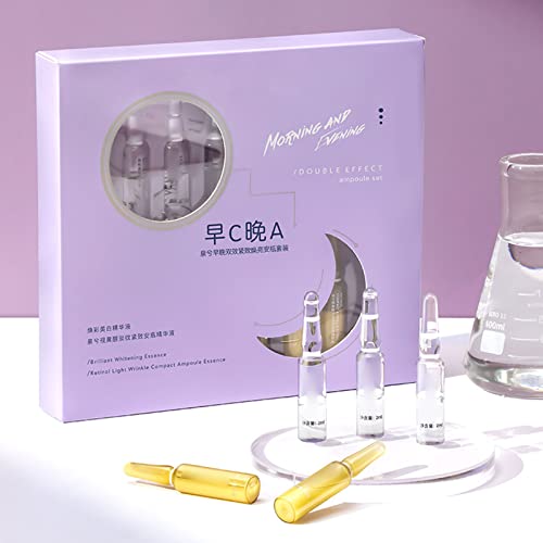 **Moisturizing & Brightening Vitamin C & A Skin Serum - Day & Night Anti-Wrinkle Repair Treatment for Glowing, Youthful Skin - Perfect for Dry, Dull Skin & Anti-Aging Skincare Routine**