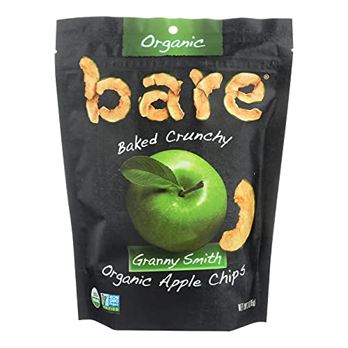 Organic Granny Smith Apple Chips - Bare Fruit Snacks, 3.0 OZ (Pack of 12) | Healthy Vegan Gluten-Free Dried Fruit for Kids Lunch, Hiking & On-the-Go Snacking