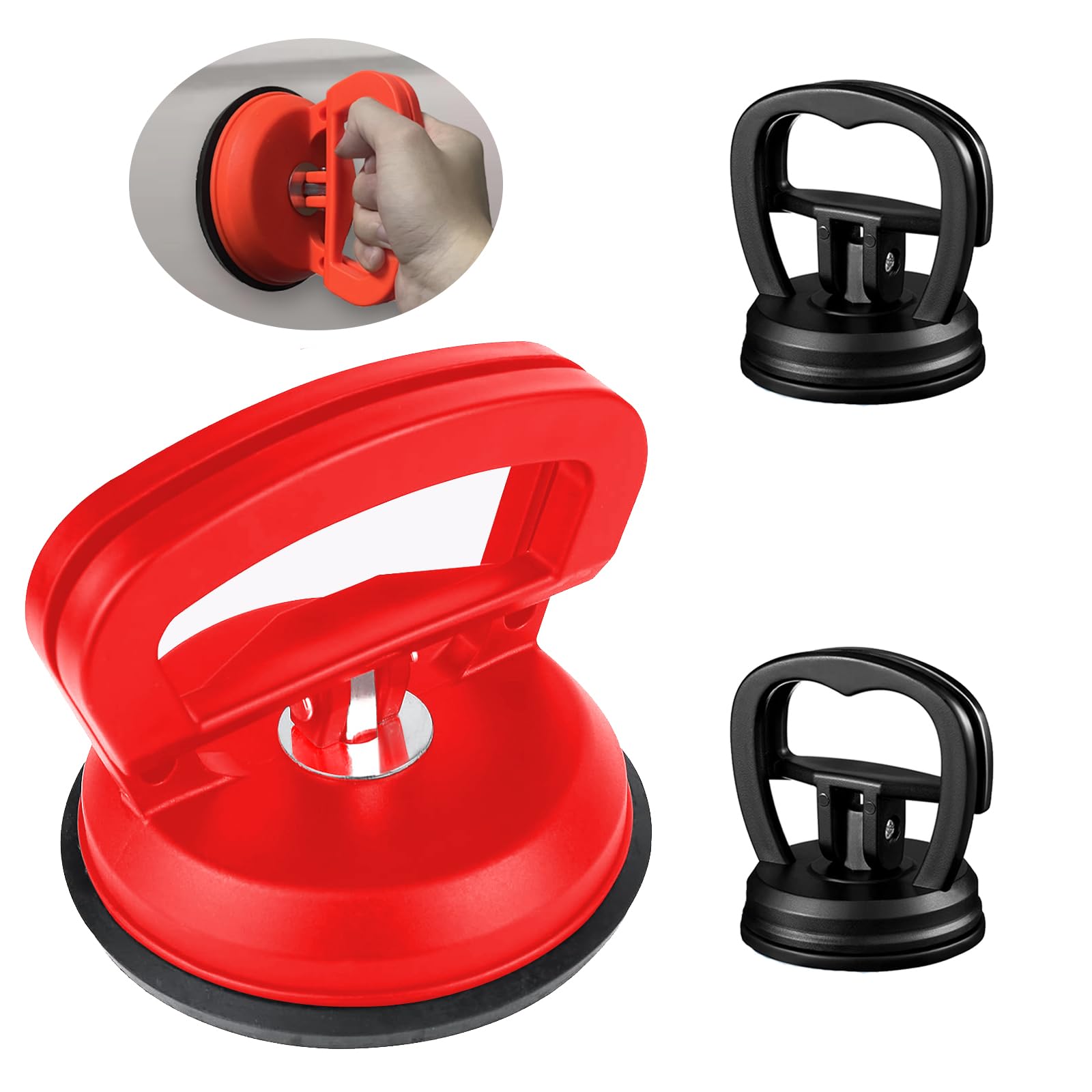 **3-Pack Heavy Duty Car Dent Puller Kit - Powerful Suction Cup Dent Remover Tool for Auto Body Repair, Glass, Tiles & Object Moving - Perfect for DIY Car Dent Fix & Home Improvement Projects**