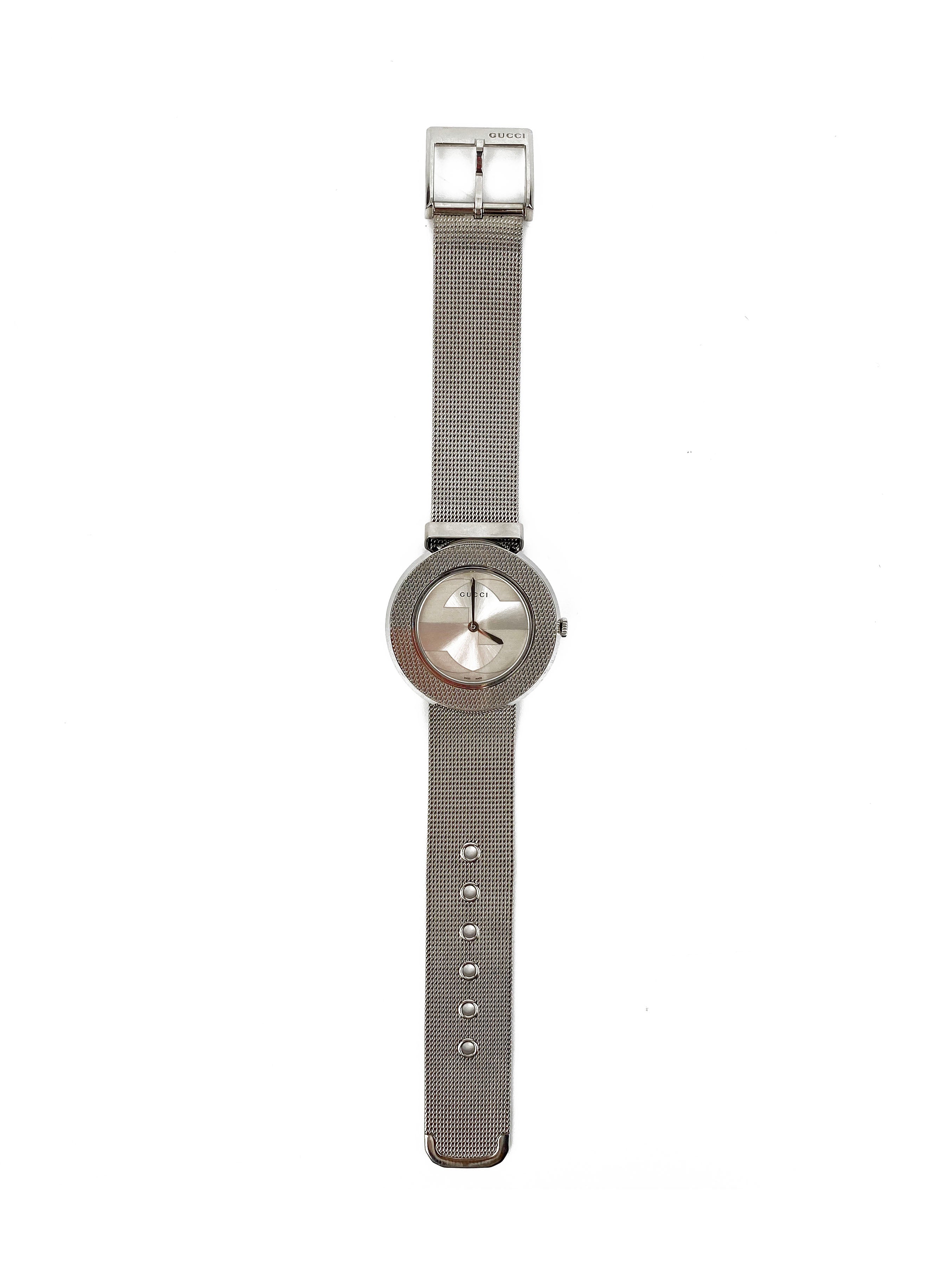 Gucci Double G Logo Stainless Steel Watch for Men & Women - Luxury Fashion Timepiece for Everyday Wear & Special Occasions