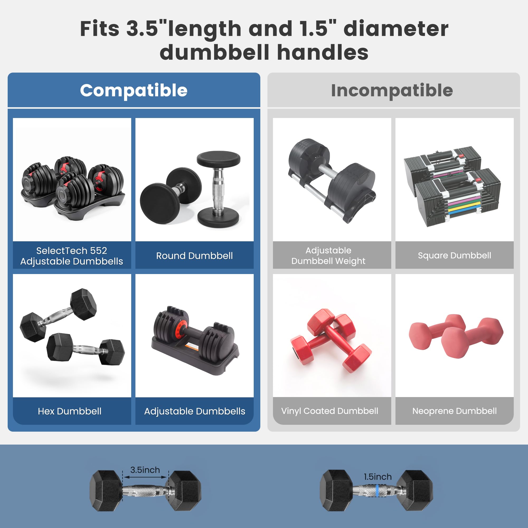 Dumbbell to Barbell Converter Bar - Adjustable Weight Up to 200LB for Home Gym, Strength Training & Weight Lifting | Perfect for Space-Saving Workouts & Full-Body Exercises