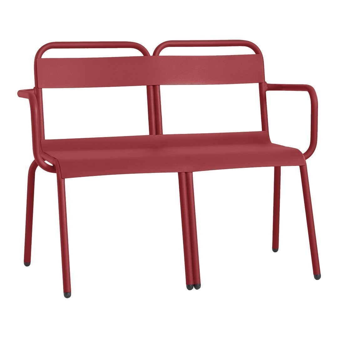 Isimar Biarritz Bench - Modern Outdoor Wooden Bench for Patio, Garden & Backyard - Durable Teak Wood with Weather-Resistant Finish - Perfect for Relaxing & Entertaining Outdoors