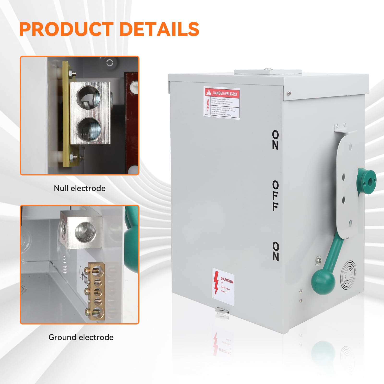 200A Generator Transfer Switch, 48000W Heavy-Duty Double-Throw Safety Switch, 120/240V Manual Transfer Switch with Enhanced Stability, NEMA 3R Rated for Outdoor & Indoor Use - Ideal for Home Backup Power, Emergency Power Transfer, and RV Power Switching