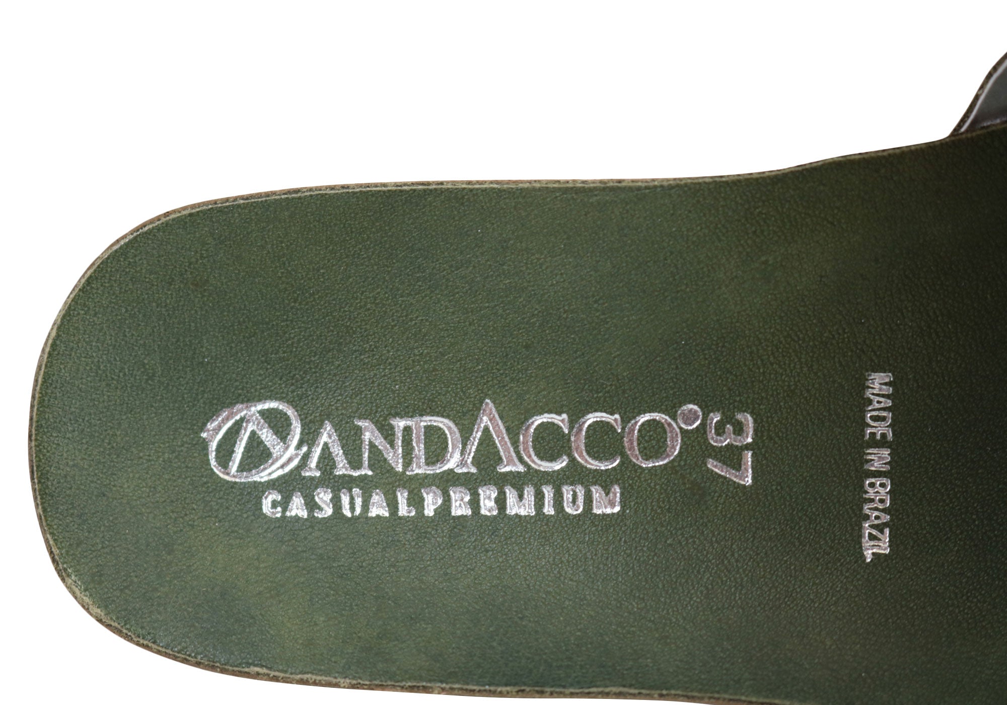 Andacco Women's Comfortable Leather Slide Sandals - Handmade in Brazil - Perfect for Beach, Pool, and Summer Casual Wear