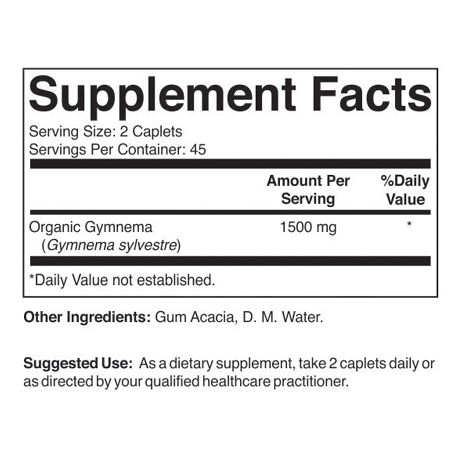 Brieofood Organic Gymnema 1500mg - 90 Vegetarian Tablets (45 Servings) | Gluten-Free, Vegan Supplement for Blood Sugar Support | Ideal for Diabetics & Weight Management