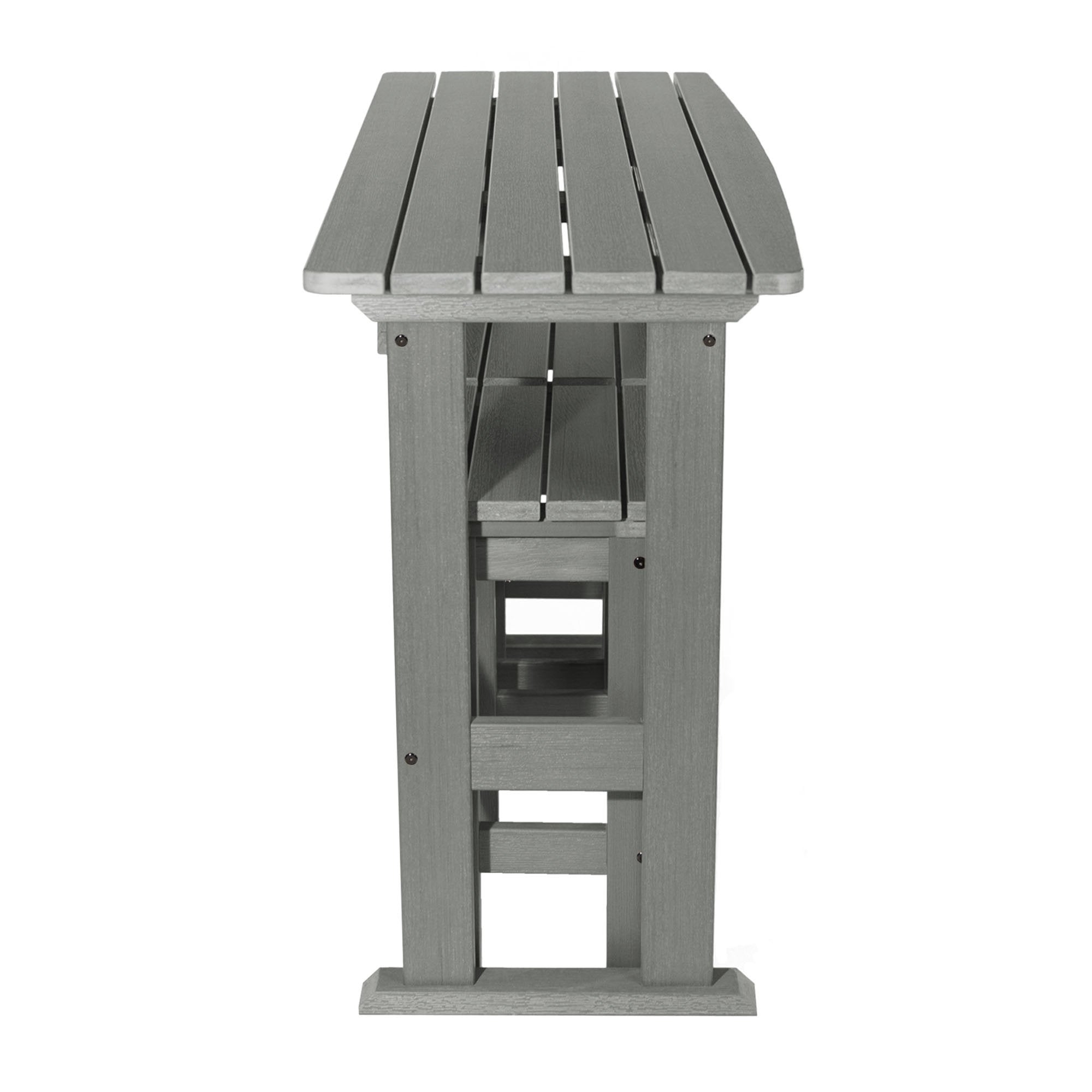 Lehigh 3-Piece Counter Height Balcony Patio Set - Outdoor Bistro Table and Chairs for Small Spaces, Porch, Garden, or Apartment Balcony