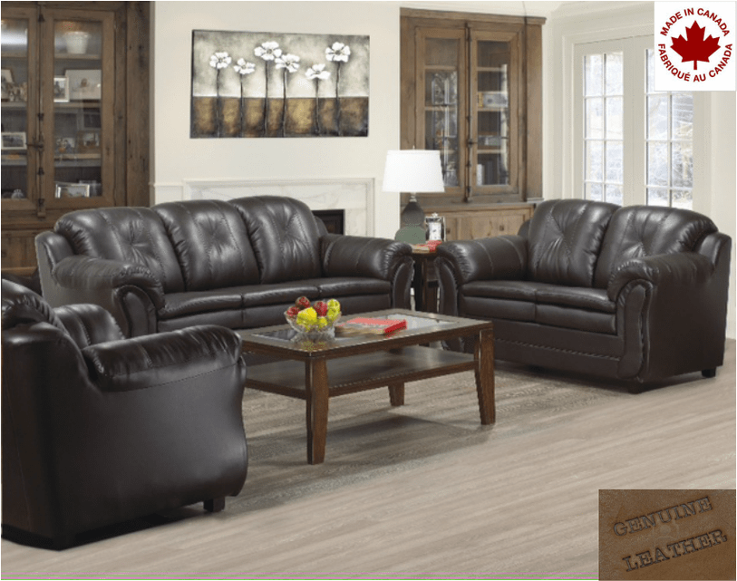 Vaughan Premium Italian Leather Sofa Set - Luxurious Living Room Furniture for Modern Home Decor | Perfect for Family Gatherings & Entertaining Guests