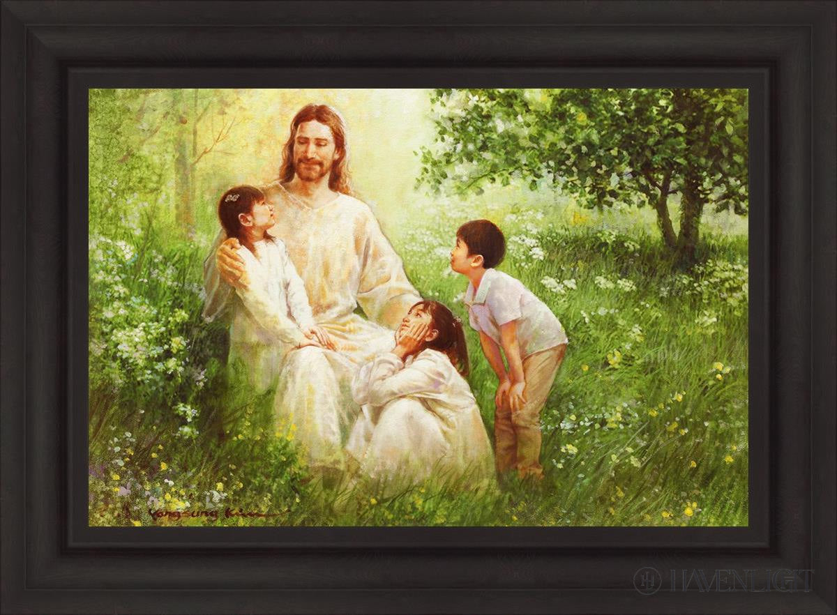 Come Unto Me By Yongsung Kim - Inspirational Christian Wall Art for Home & Church Decor - Perfect for Living Room, Bedroom, Office Prayer Space