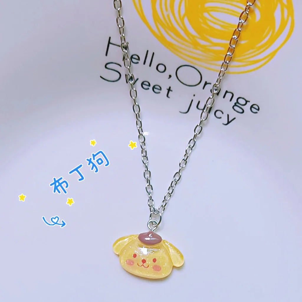 Halloween Orange Sweet Juicy Necklace - Fun & Playful Fruit Jewelry for Costume Parties, Cosplay, and Festive Accessories