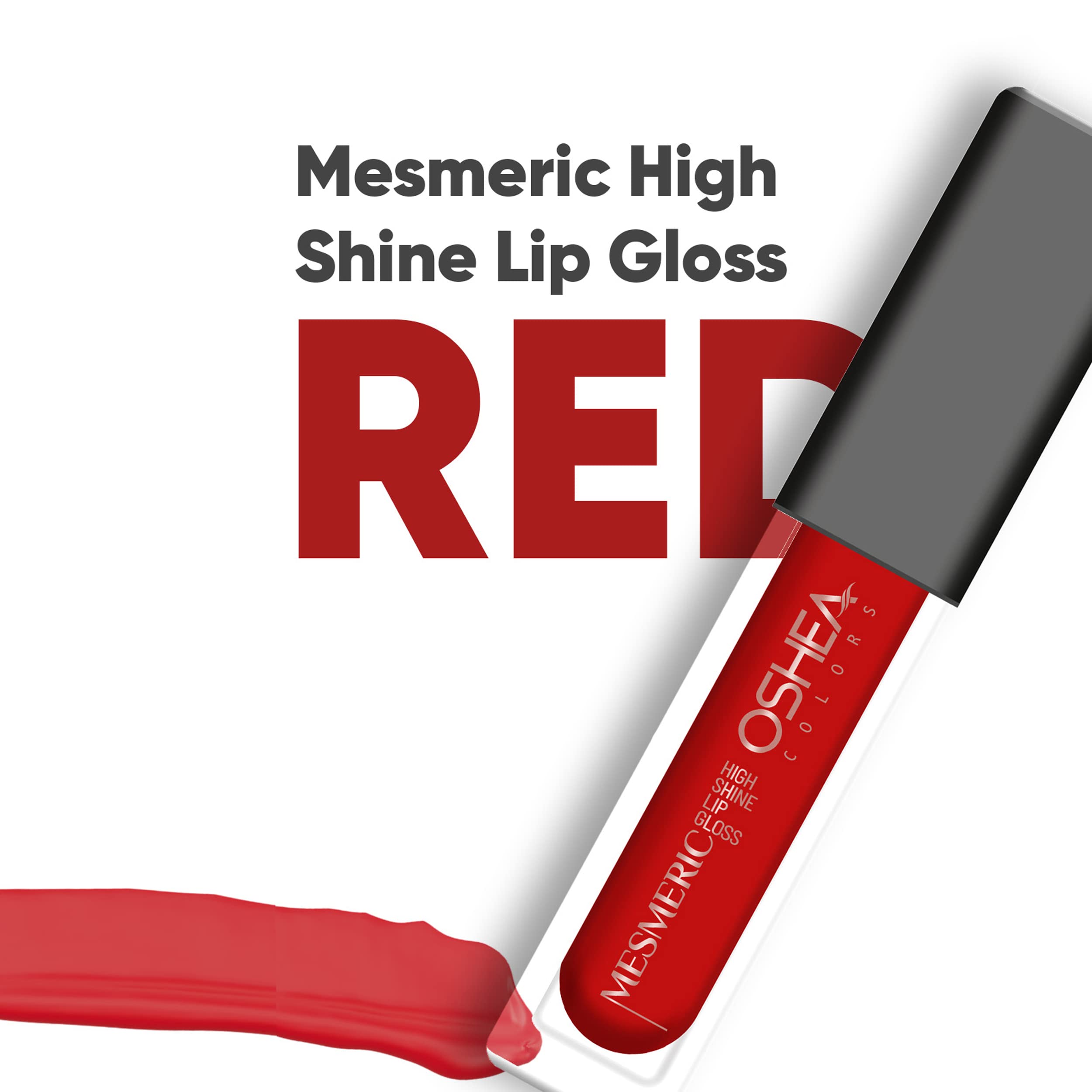 Oshea Colors Mesmeric High Shine Lip Gloss - Red (2.5ml) | Non-Sticky, Non-Drying & Long-Lasting Moisturizing Formula | Perfect for Everyday Wear, Parties & Special Occasions