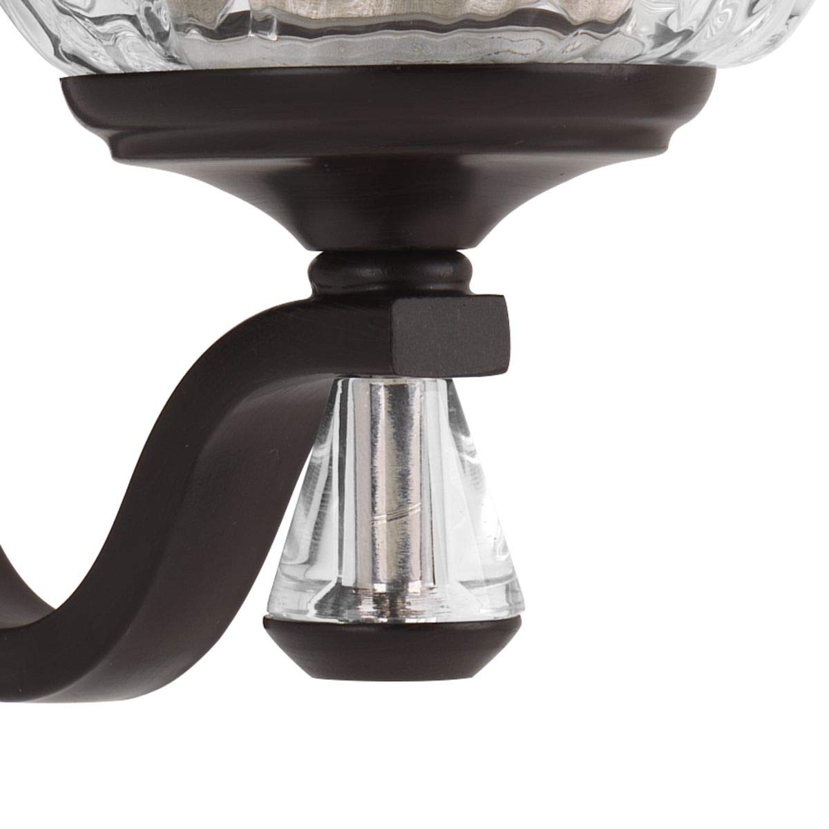Progress Lighting P300118-020 Anjoux Bath & Vanity Light Fixture in Bronze Finish - Perfect for Bathroom Vanity, Powder Room, and Dressing Area Lighting