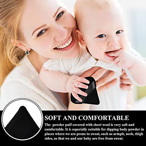 SNNP 2-Pack Triangle Makeup Sponge Puffs for Women - Soft Cotton Foundation Sponge for Loose & Body Powder, Wet/Dry Use - Perfect for Contouring, Under Eyes & Face Corners - Ideal for Professional Makeup & Everyday Beauty Routine