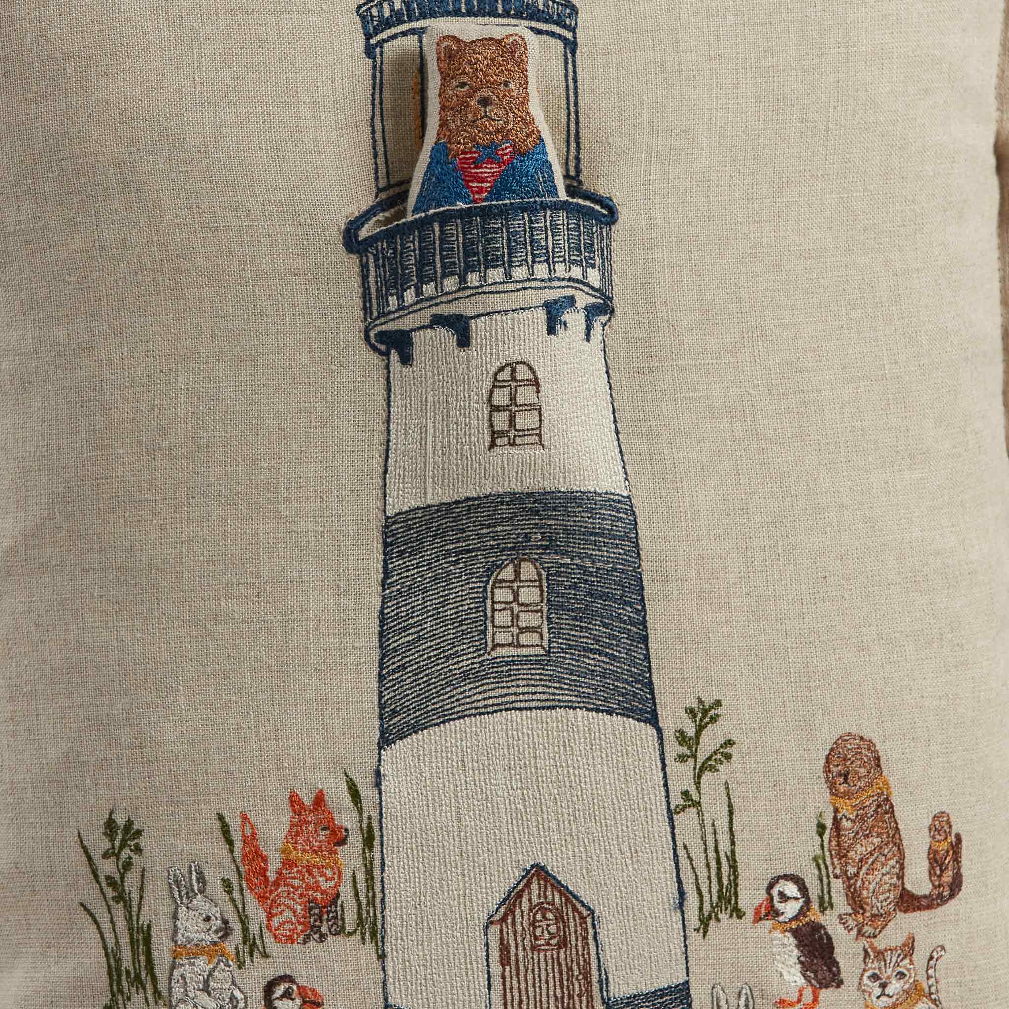 Lighthouse Friends Pocket Pillow - Soft Plush Travel Pillow for Kids & Adults | Coral & Tusk | Perfect for Airplane, Car Rides & Nap Time