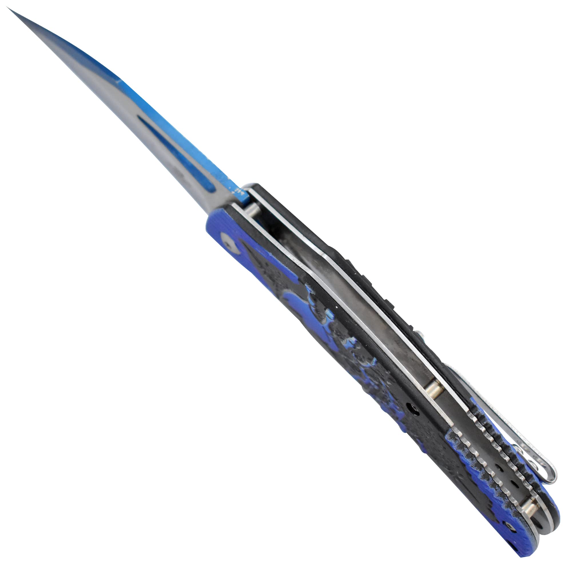 Tactical Folding Knife with Snake Eye Assist Opening - Premium Pocket Knife Collection (1BL) for Outdoor, Camping, and Survival Use