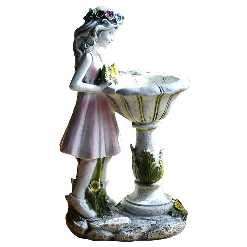 LIUSHI Solar Garden Angel Statue - Outdoor Flower Fairy Decor with Solar Light for Lawn, Woodland & Landscape Decoration | Perfect for Garden Pathways, Patios & Backyard Ornaments