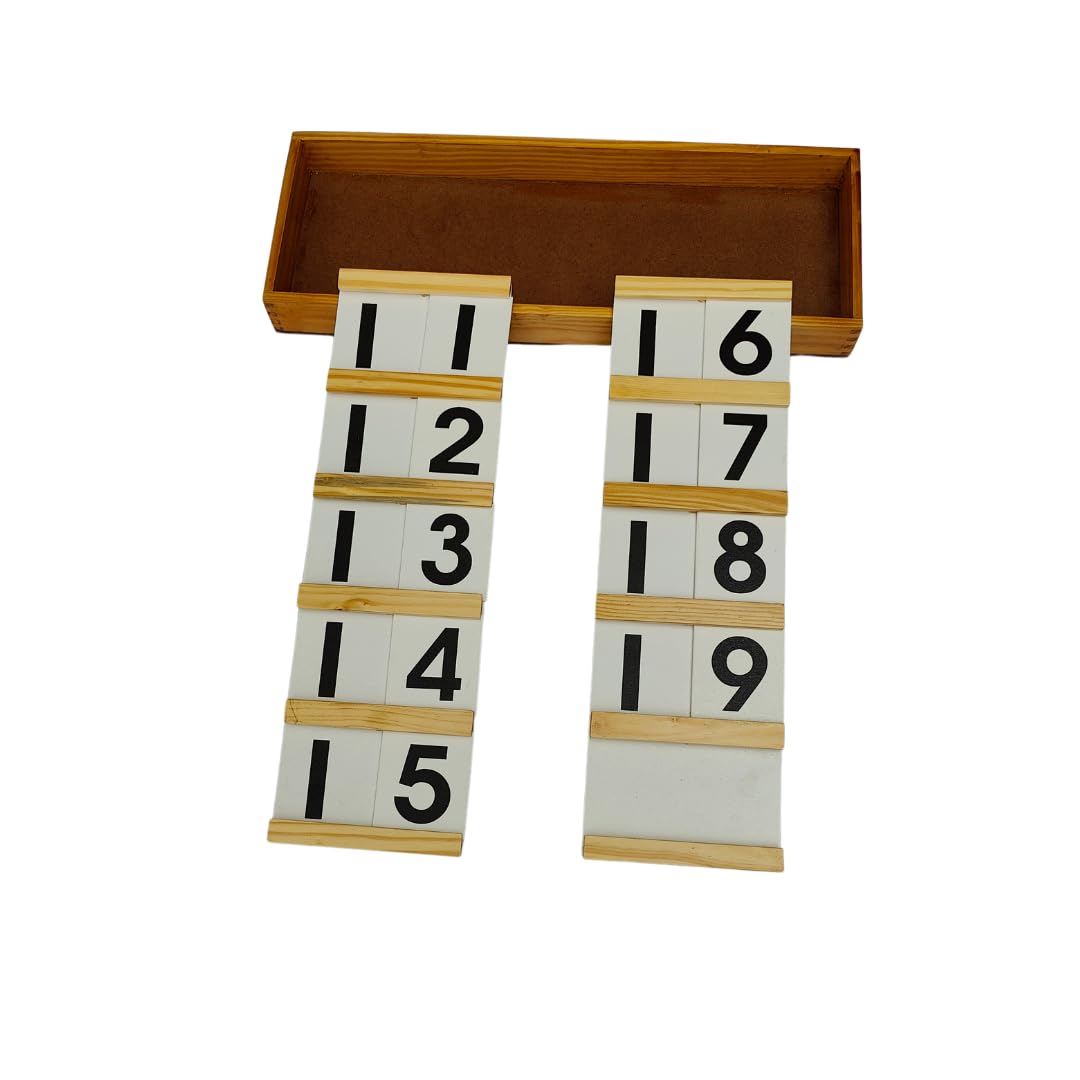 Montessori Math Toys for Toddlers - Seguin Board Teen with Counting Beads, Sensory Learning Set for Kids 2+ Years | Home Schooling & Early Childhood Education Tool