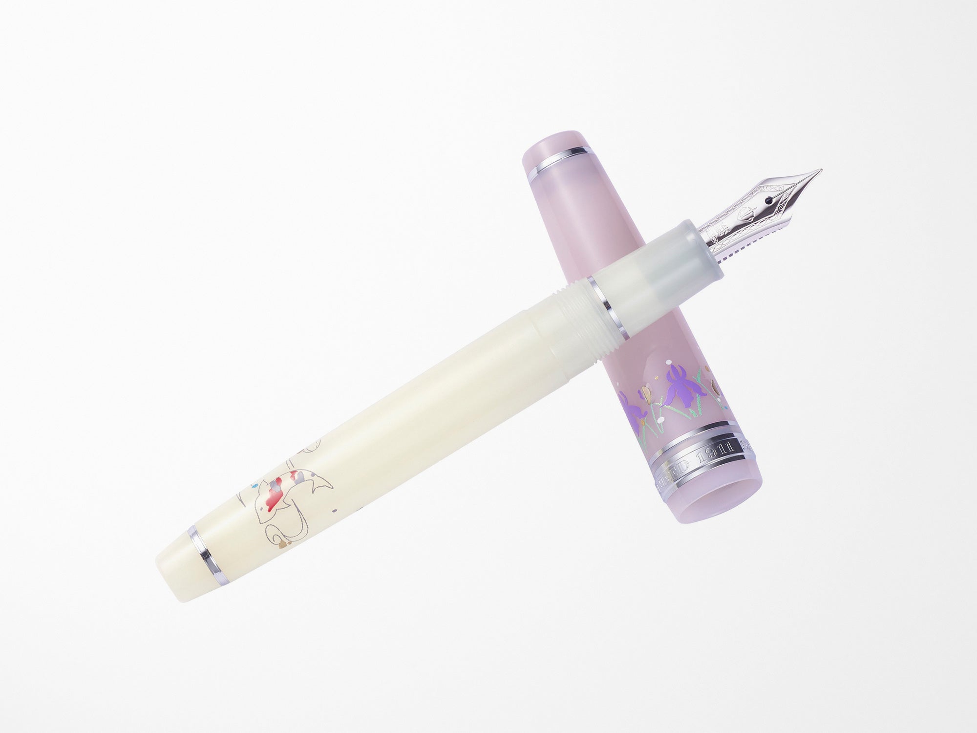 Sailor Pro Gear Slim Fountain Pen - Princess Raden Series - Princess Shirotae - Premium Japanese Writing Pen for Calligraphy, Journaling & Gift Giving