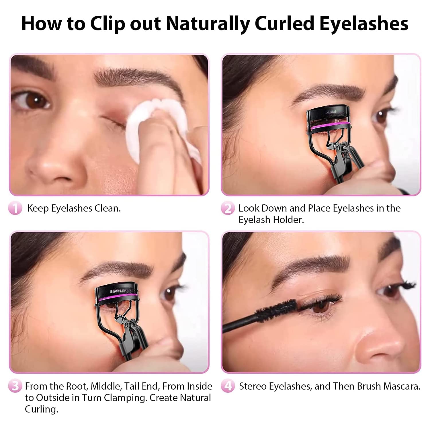Sheetal Traders Professional Eyelash Curler with Comfort Grip - Spring Loaded Eyelash Curling Tool for All Eye Shapes (Multicolor) | Perfect for Daily Makeup, Salon Use & Travel Beauty Essentials