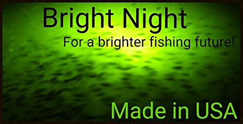 Underwater Fishing Lights - 300 Green LED Crappie Light with 15,000 Lumens | Fish Attractor & Boat Lights | 25ft Cord with Battery Clamps | Submersible Dock Light 12V DC for Night Fishing in Lakes, Ponds & Rivers