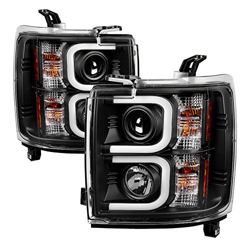 Xtune LED Headlights for Chevy Silverado 2015-2016 2500/3500 HD - DRL Light Bar Kit with High Brightness - Upgrade for Off-Road, Night Driving & Truck Customization