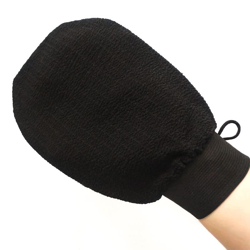 PRIVIU Exfoliating Glove for Face & Body - Double-Layer Viscose Fiber Scrub Mitt for Dead Skin & Tan Removal - Perfect for Spa, Shower & At-Home Skincare Routine