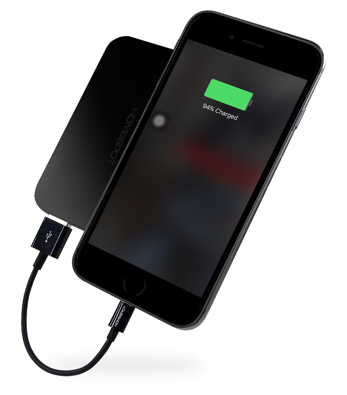 HomeSpot 3ft Short iPhone Charger - Lightning Cable Fast Charging Cord for iPhone 14/13/12/11/X/8/7 - Durable & Tangle-Free (Perfect for Travel, Office & Home Use)