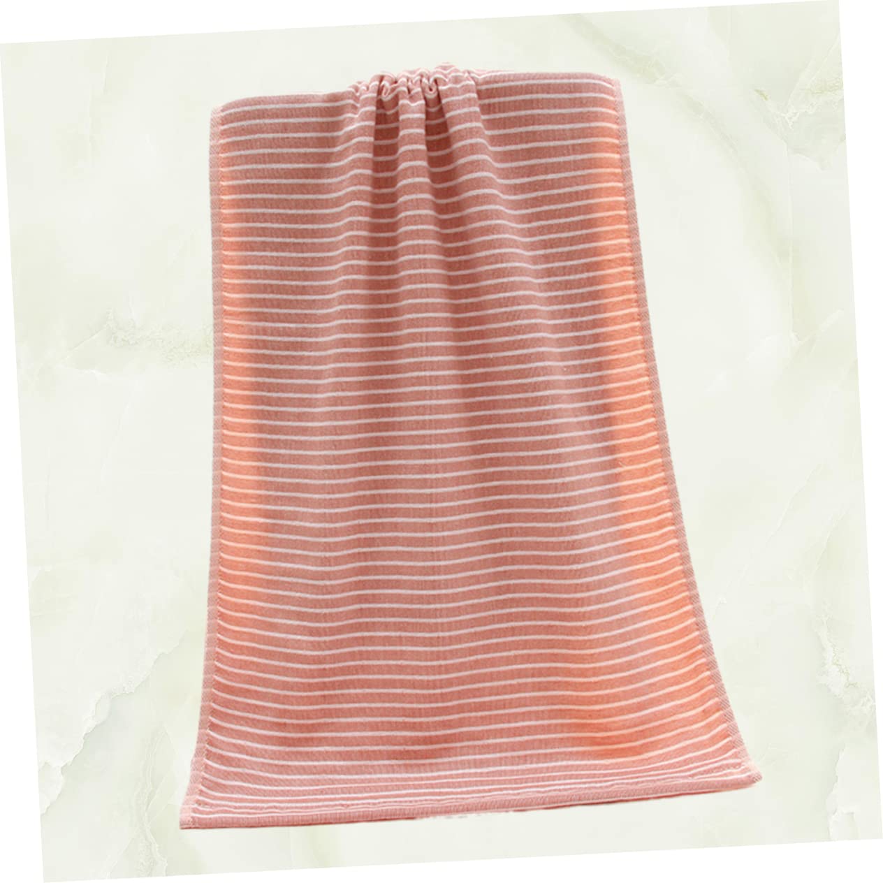 VOSAREA Cooling Mattress Pad & Washcloth Set - Soft Cotton Bath Towel, Face Towel, Hand Towel for Bathroom, Pool & Spa - Absorbent, Quick-Dry, Fuzzy Ball Design (Pink) - Perfect for Hot Weather, Gym, Travel & Beach Use