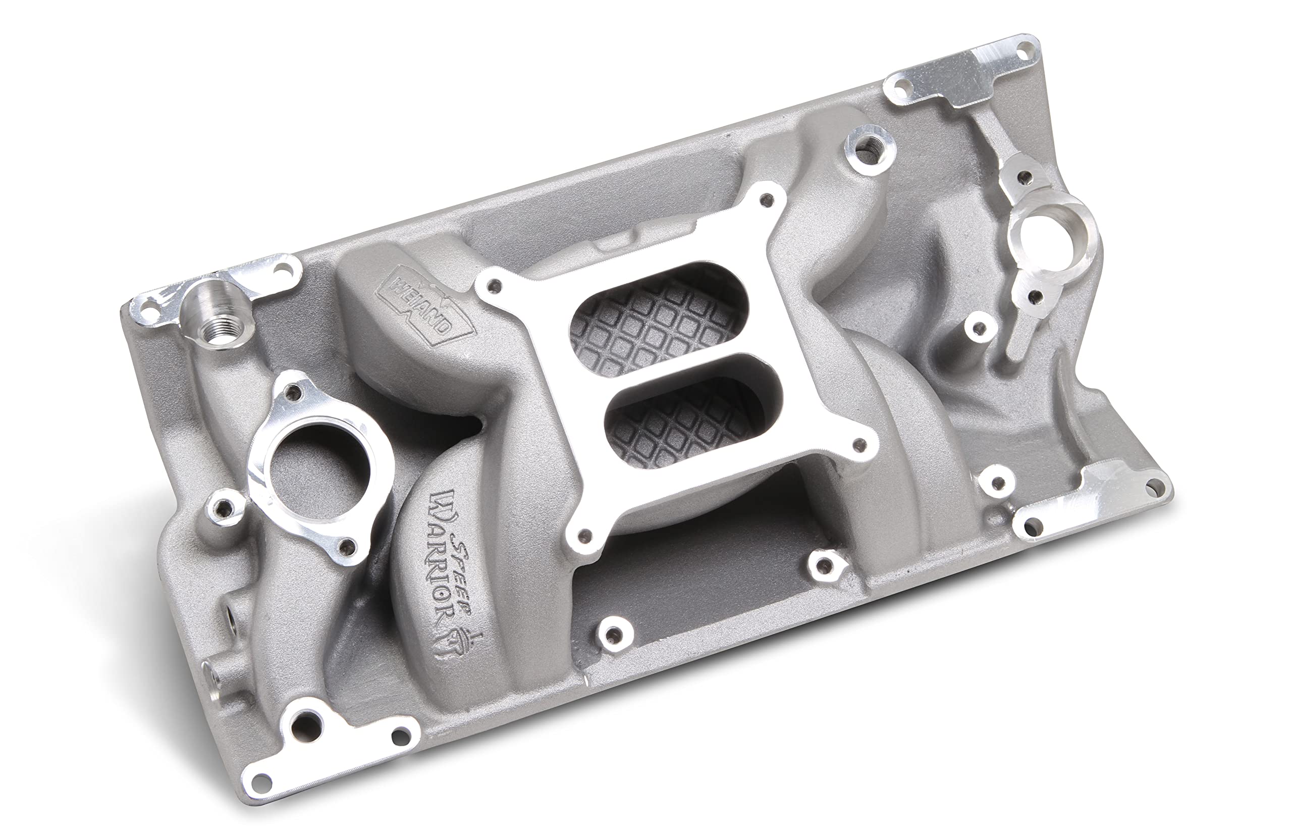 Weiand 8502 SBC Vortec Stealth Air Strike Intake Manifold - High Performance Aluminum Intake for Chevy Small Block Engines - Perfect for Street Racing, Hot Rods & Engine Upgrades
