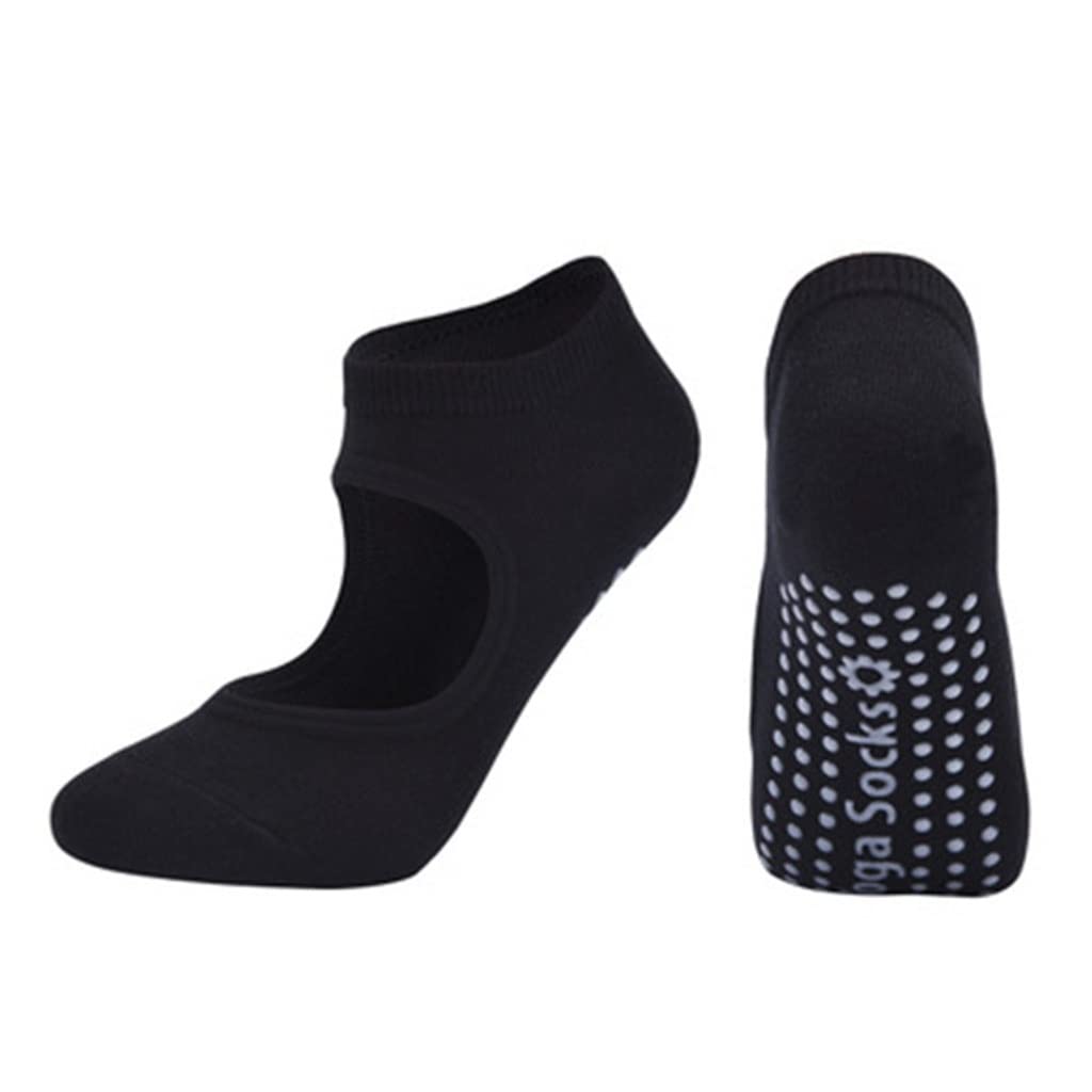 Women's Anti-Slip Breathable Backless Yoga Socks - Pilates Compression Ballet Dance Socks for Women (US 4.5-8.5) - Perfect for Yoga, Barre, Dance & Gym Workouts