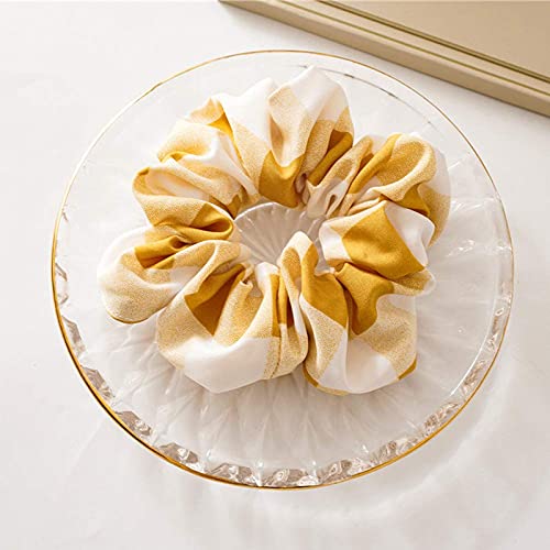 **Secarond 6-Pack Large Hair Scrunchies for Women & Girls - Soft Elastic Hair Bands, Thick Hair Ties, Ponytail Holders & Hair Accessories - Perfect for Workouts, Office & Everyday Styling**