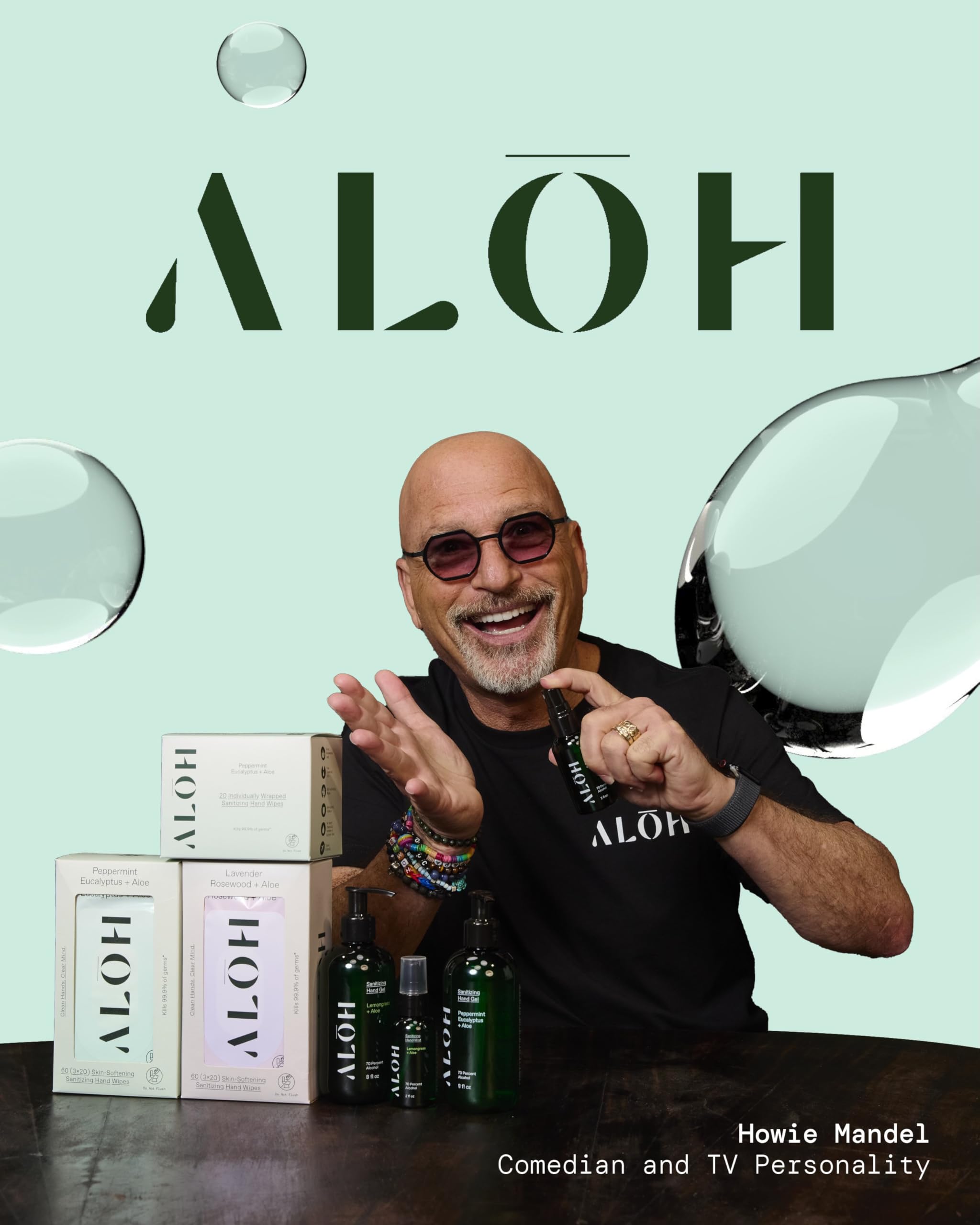 ALOH 70% Alcohol Hand Sanitizer Spray 3-Pack - Travel Size 2oz Bottles with Lemongrass Essential Oil | Hydrating & Moisturizing for Kids & Adults | Perfect for Travel, Office, School & Daily Use