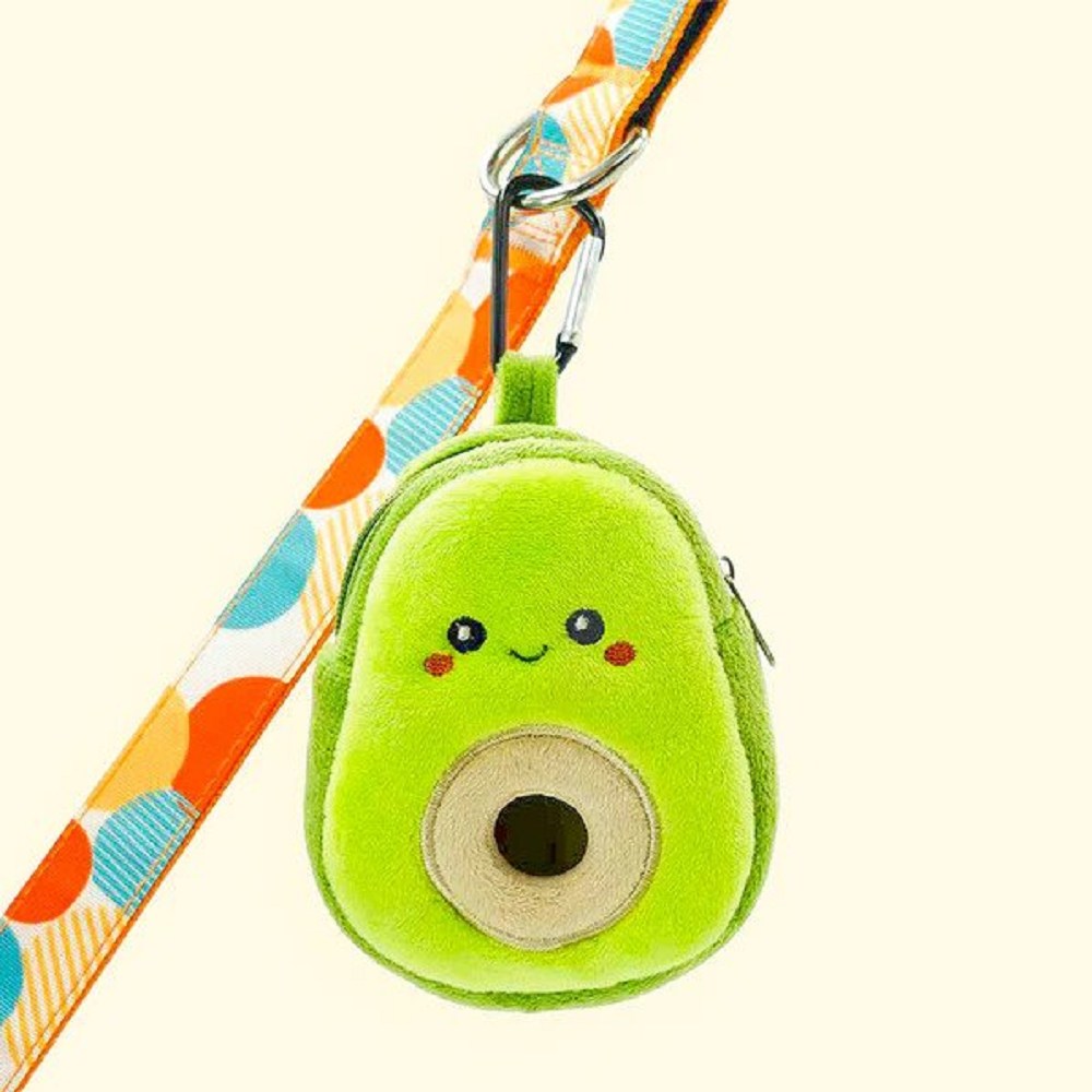 Eco-Friendly Avocado Shaped Dog Poop Bag Dispenser - Portable Waste Bags Holder for Dog Walking, Park Visits & Outdoor Adventures