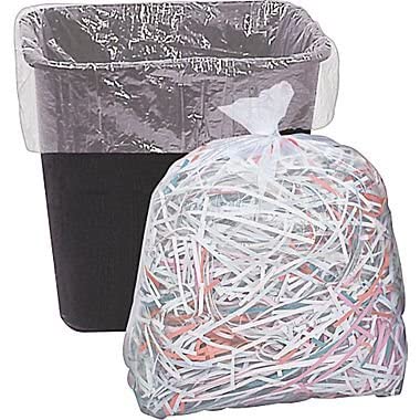 8 Gallon Trash Bags - 75 Count Small to Medium Clear Plastic Garbage Bags (24