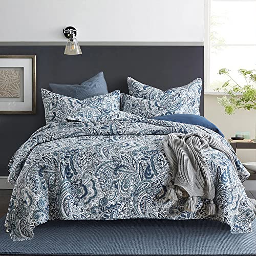 Blue Floral Paisley