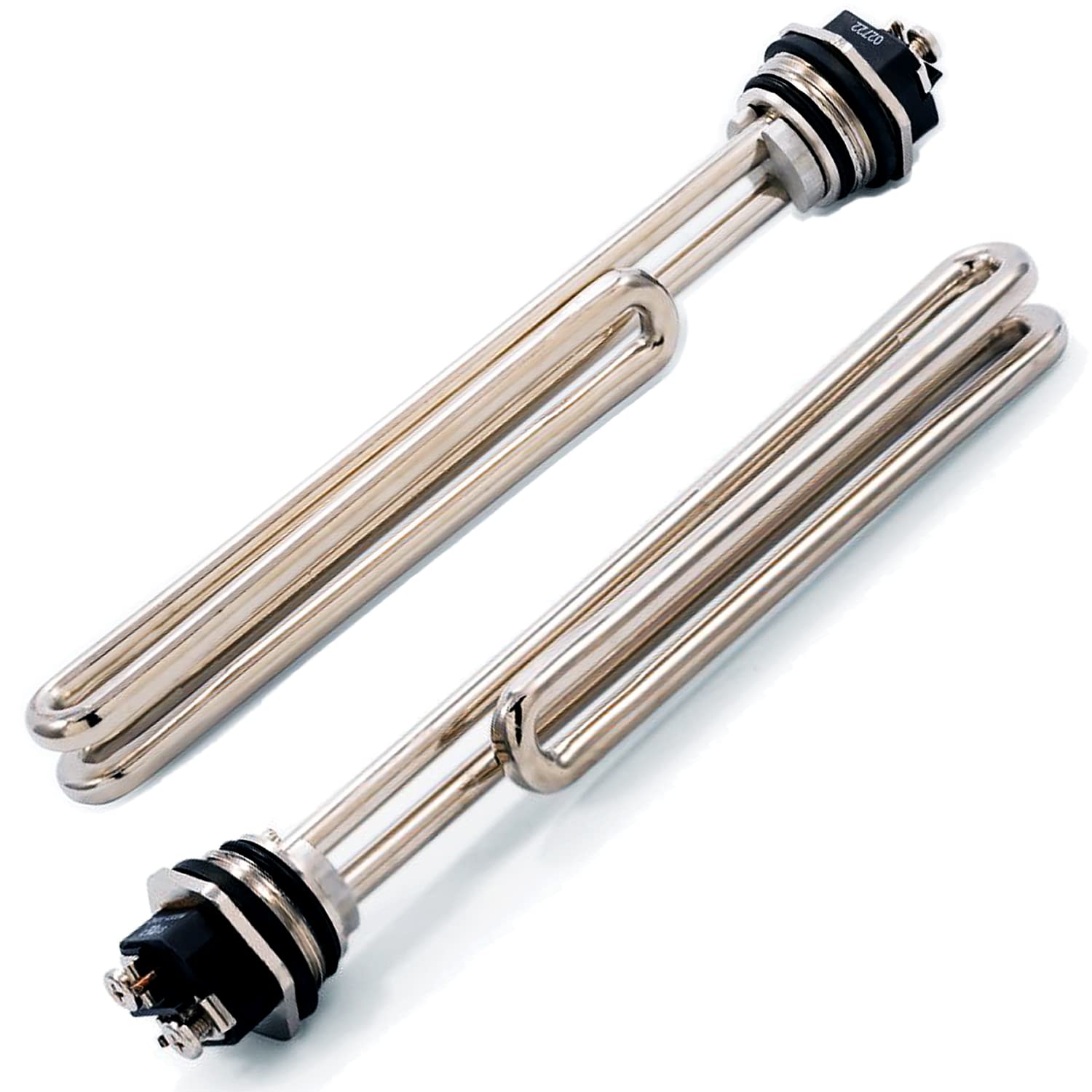 4500W 240V Water Heater Element - TOP-HEATER Screw-in Foldback Heating Element, Low Watt Density Electric Water Heater Replacement Part (Copper/Nickel, 2 Pack) - Ideal for Home, RV & Commercial Water Heating Systems