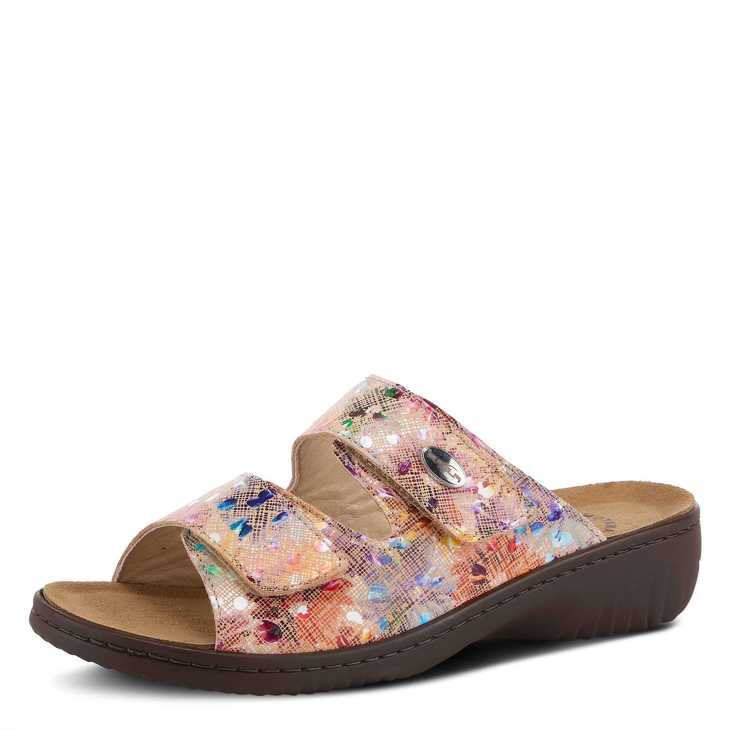 Spring Step Flexus Women's Bellasa Slide Sandal - Comfortable Summer Sandals for Women with Arch Support | Perfect for Beach, Pool, and Casual Outings