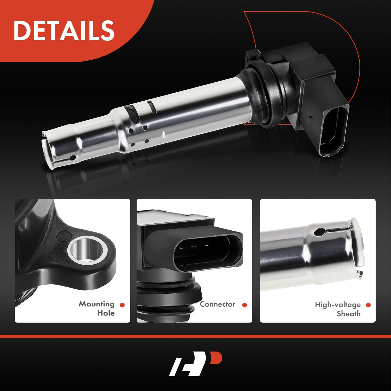 Premium Engine Ignition Coil Pack for Audi A8 Quattro 2012-2016 W12 6.3L DOHC - High Performance Replacement Part for Smooth Acceleration & Reliable Starts